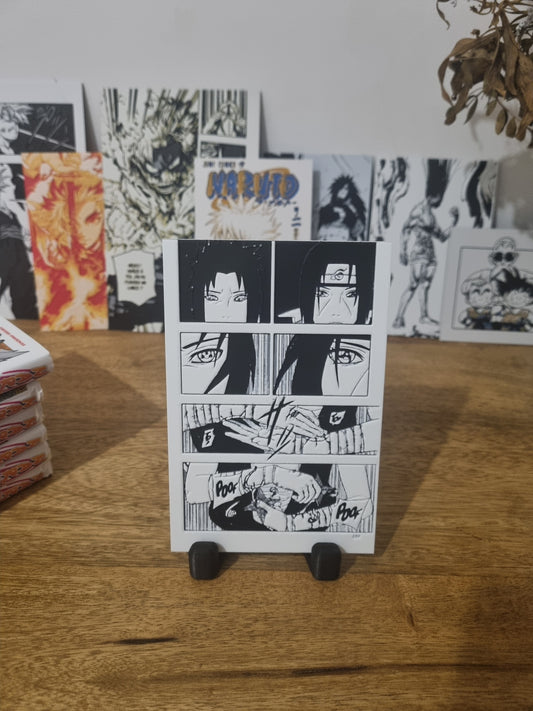 Affiche Naruto – Sasuke vs Itachi – Duel des frères Uchiha – Impression 3D