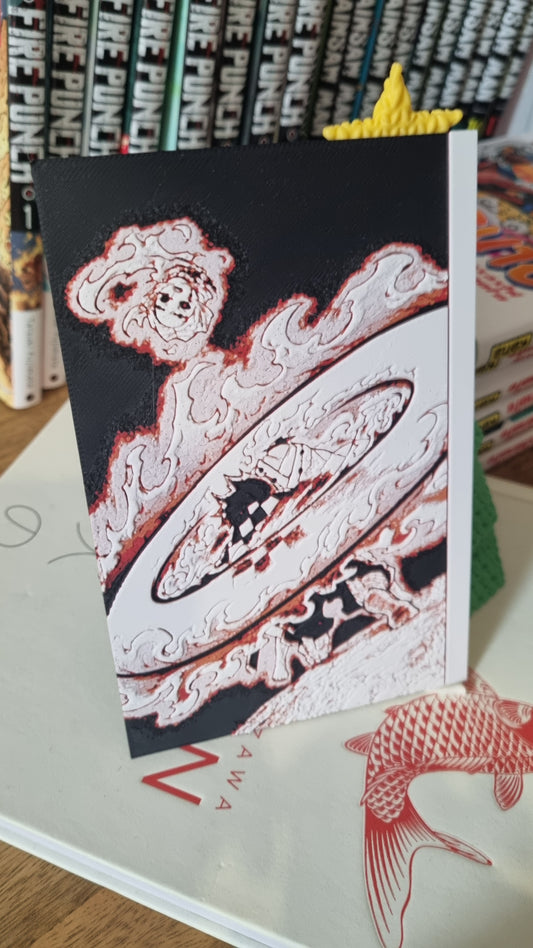 Affiche Demon Slayer – Tanjiro vs Rui – Danse du Dieu du Feu – Impression 3D