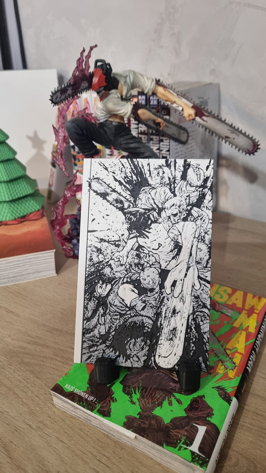 Affiche Chainsaw Man – Denji – Première transformation – Impression 3D