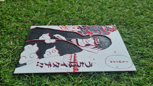 Affiche Naruto – Itachi Uchiha – Première apparition – Impression 3D en PLA recyclé