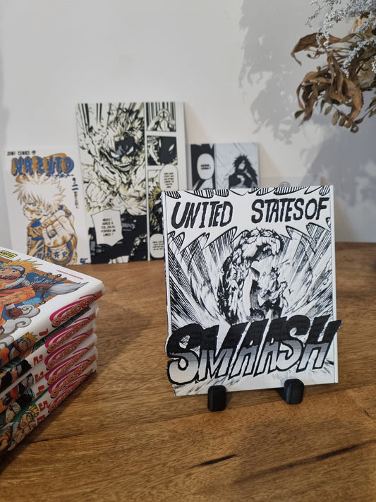 Affiche My Hero Academia – All Might – United States of Smash – Impression 3D