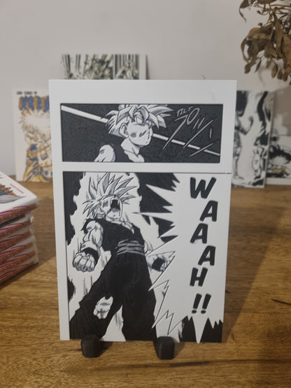 San Gohan SSJ2 – Transformation contre Cell – Affiche 3D