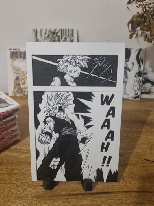 San Gohan SSJ2 – Transformation contre Cell – Affiche 3D