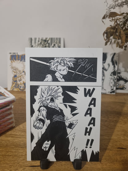 San Gohan SSJ2 – Transformation contre Cell – Affiche 3D