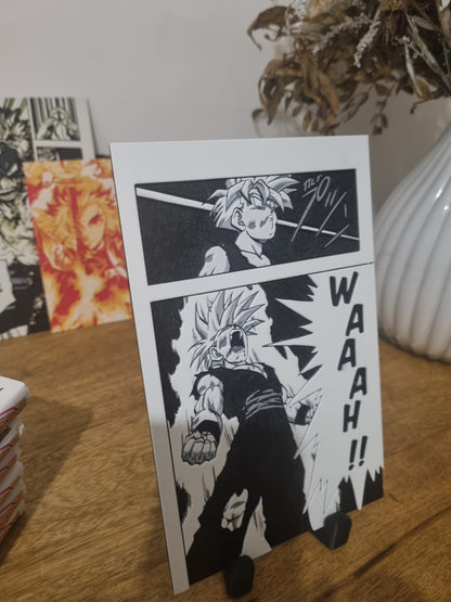 San Gohan SSJ2 – Transformation contre Cell – Affiche 3D