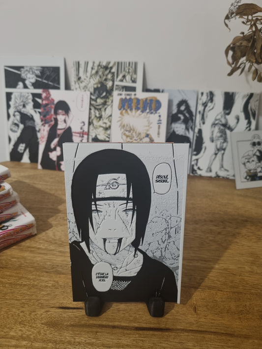 Affiche Naruto – Itachi Uchiha – Derniers instants face à Sasuke – Impression 3D en PLA recyclé