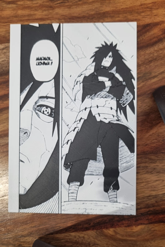 Affiche Naruto – Madara Uchiha – Première apparition – Grande Guerre Ninja – Impression 3D