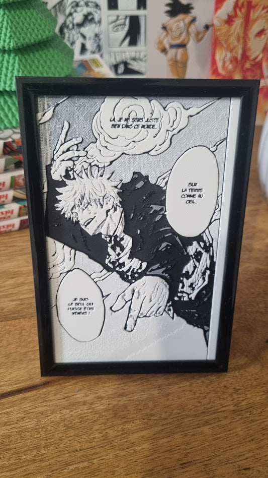 Gojo vs Toji Fushiguro – L’Éveil du Plus Fort – Affiche 3D