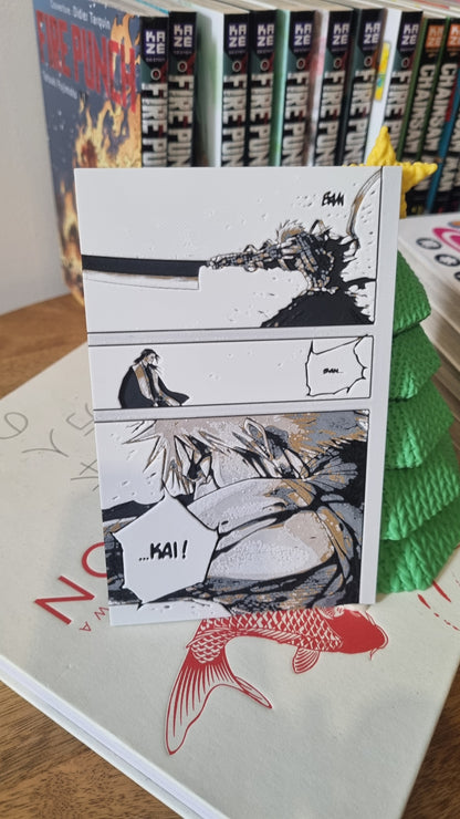 Affiche Bleach – Ichigo Bankai Tensa Zangetsu vs Byakuya – Impression 3D