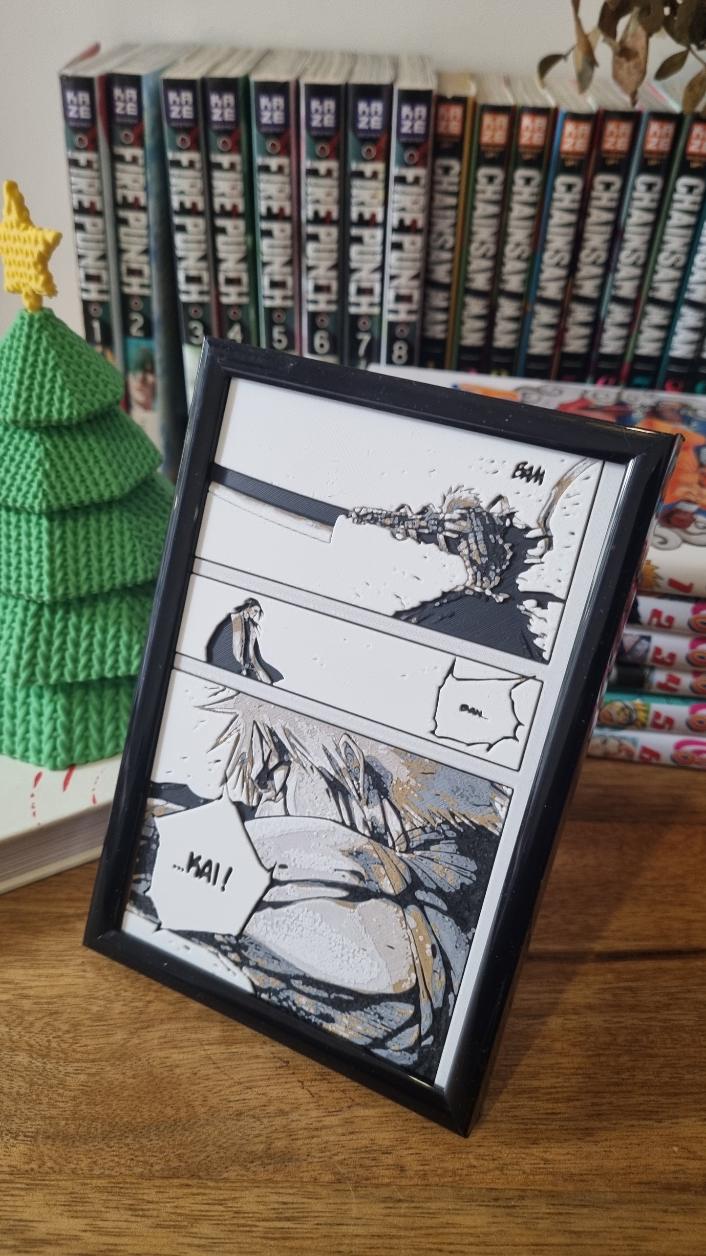 Affiche Bleach – Ichigo Bankai Tensa Zangetsu vs Byakuya – Impression 3D