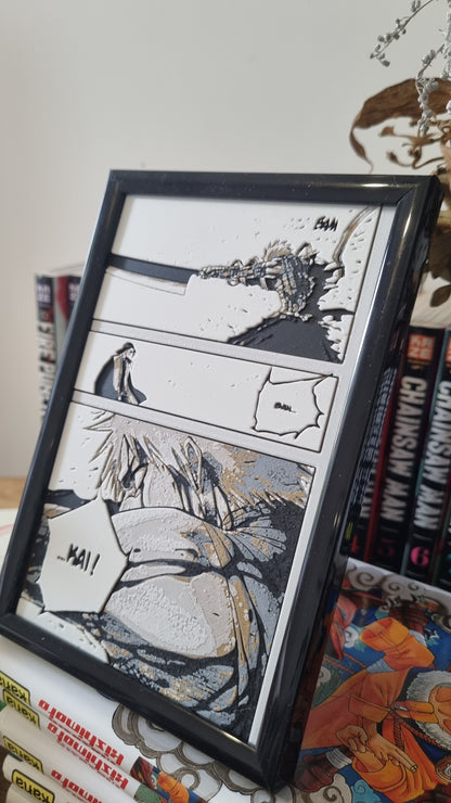 Affiche Bleach – Ichigo Bankai Tensa Zangetsu vs Byakuya – Impression 3D