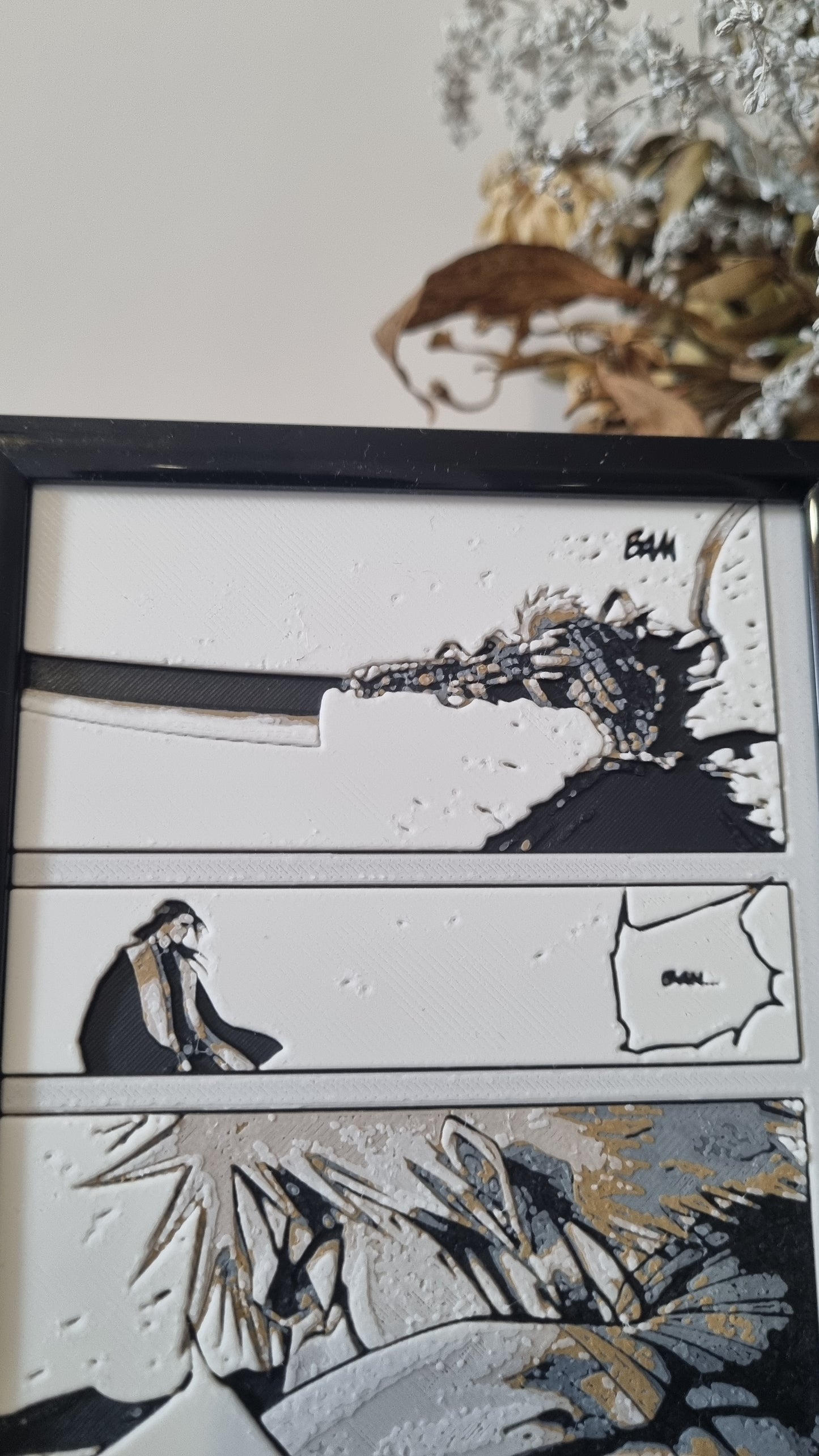 Affiche Bleach – Ichigo Bankai Tensa Zangetsu vs Byakuya – Impression 3D