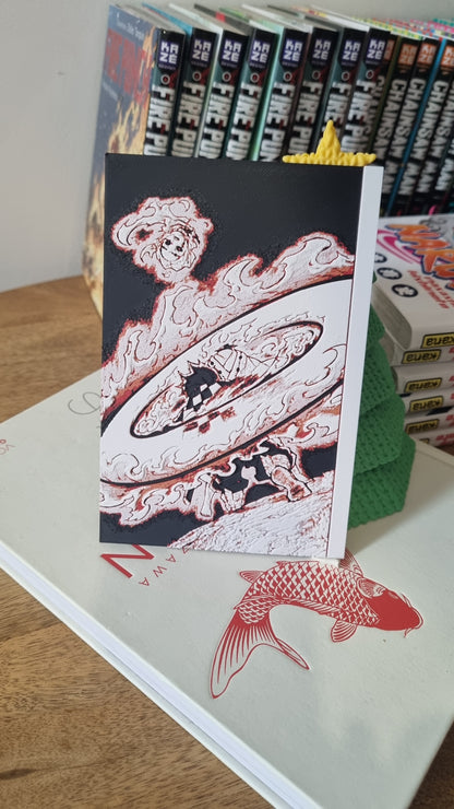 Affiche Demon Slayer – Tanjiro vs Rui – Danse du Dieu du Feu – Impression 3D