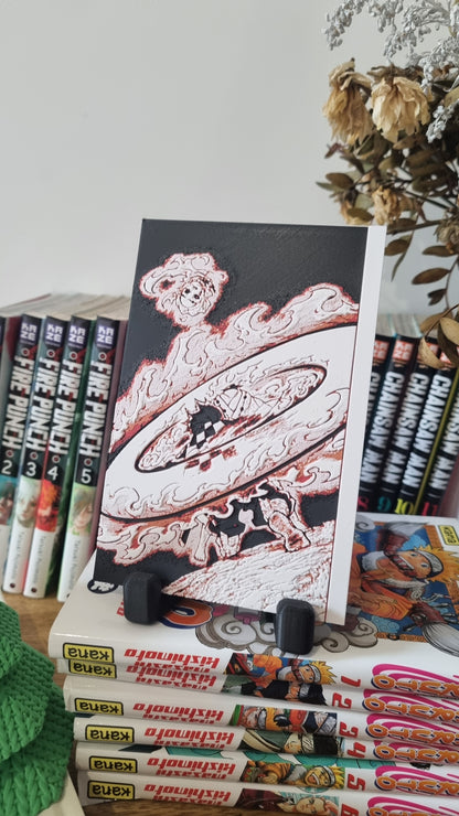 Affiche Demon Slayer – Tanjiro vs Rui – Danse du Dieu du Feu – Impression 3D