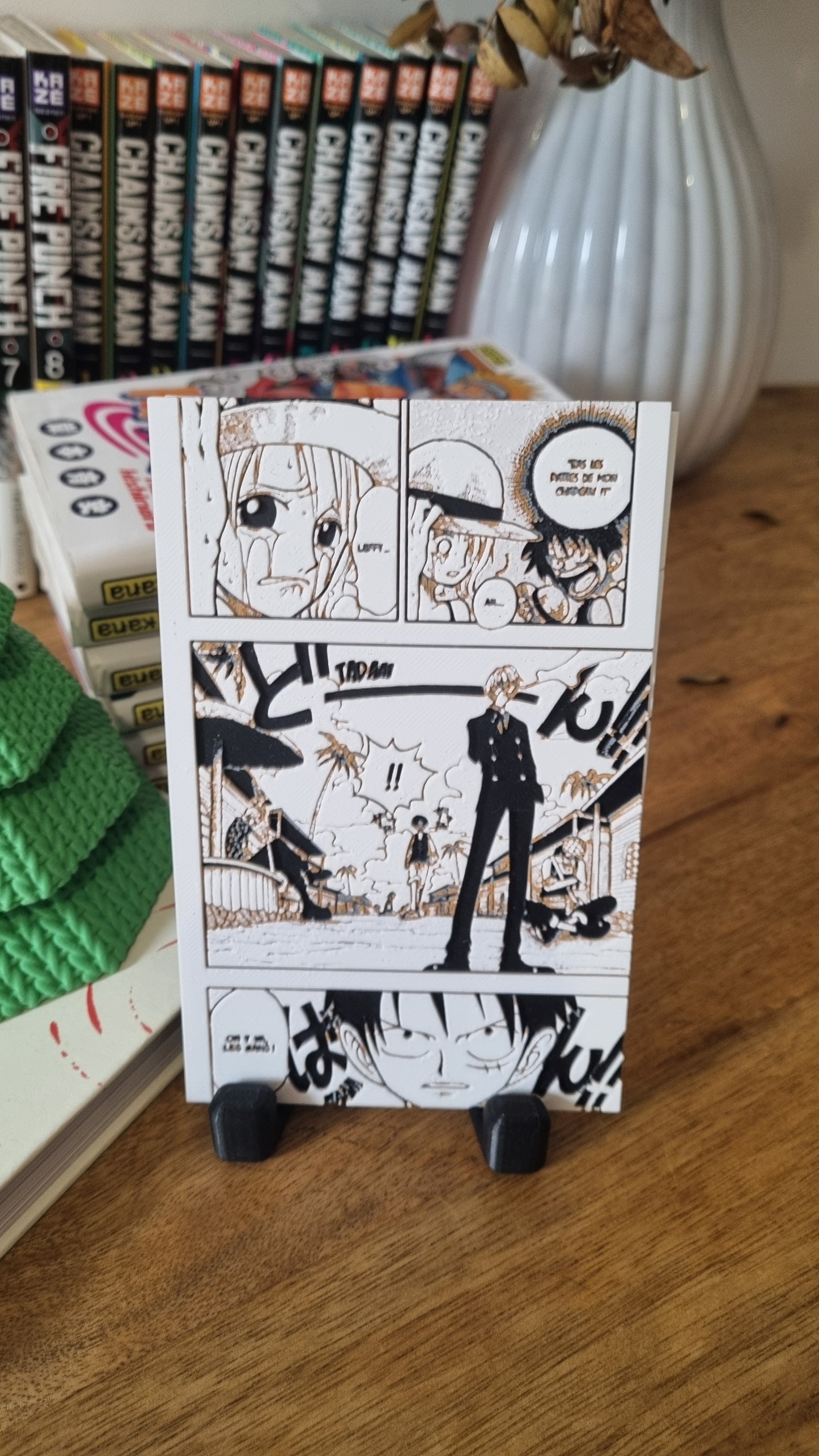 Arlong Park – Le chapeau de paille confié à Nami – Affiche 3D One Piece