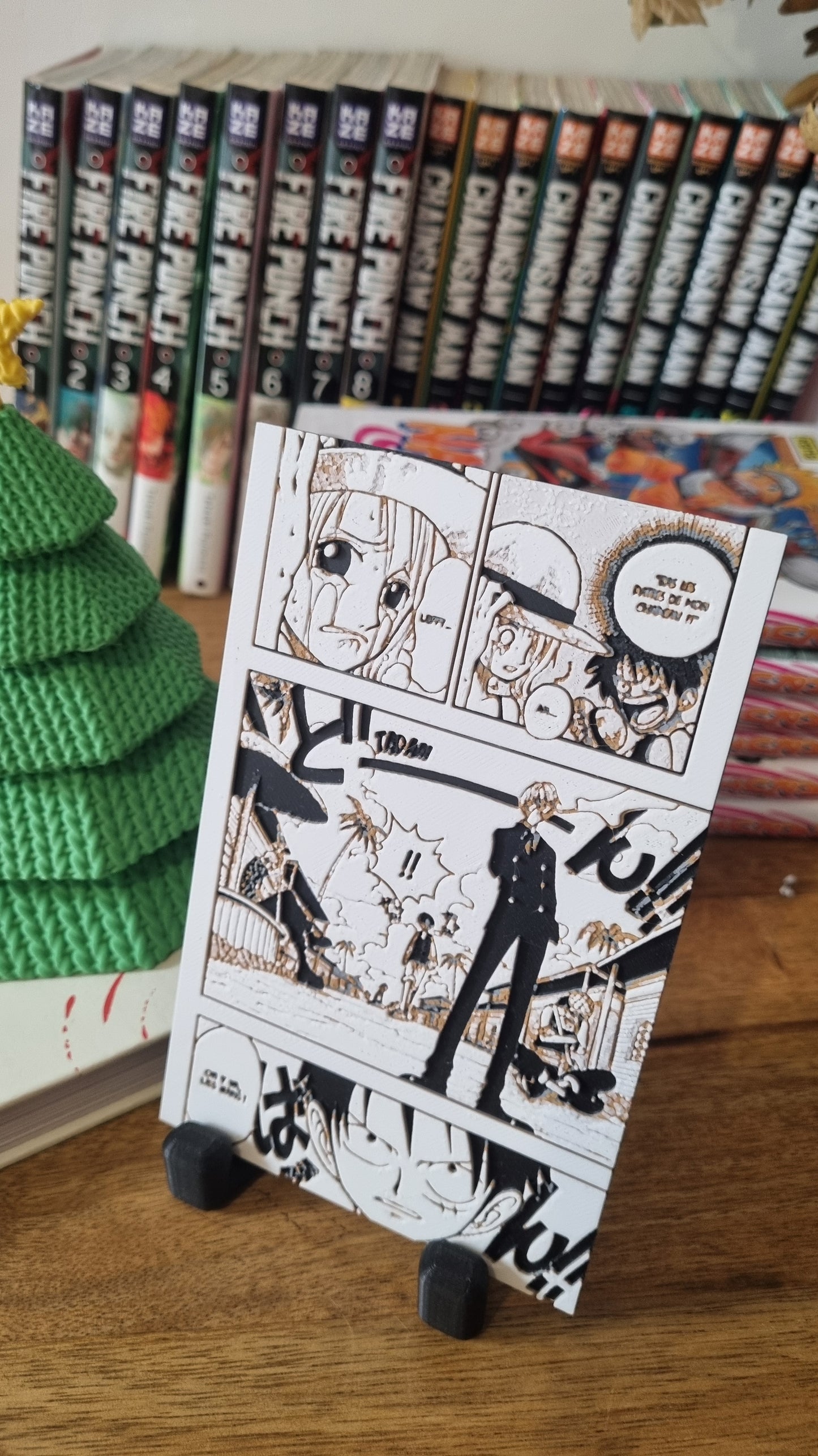 Arlong Park – Le chapeau de paille confié à Nami – Affiche 3D One Piece