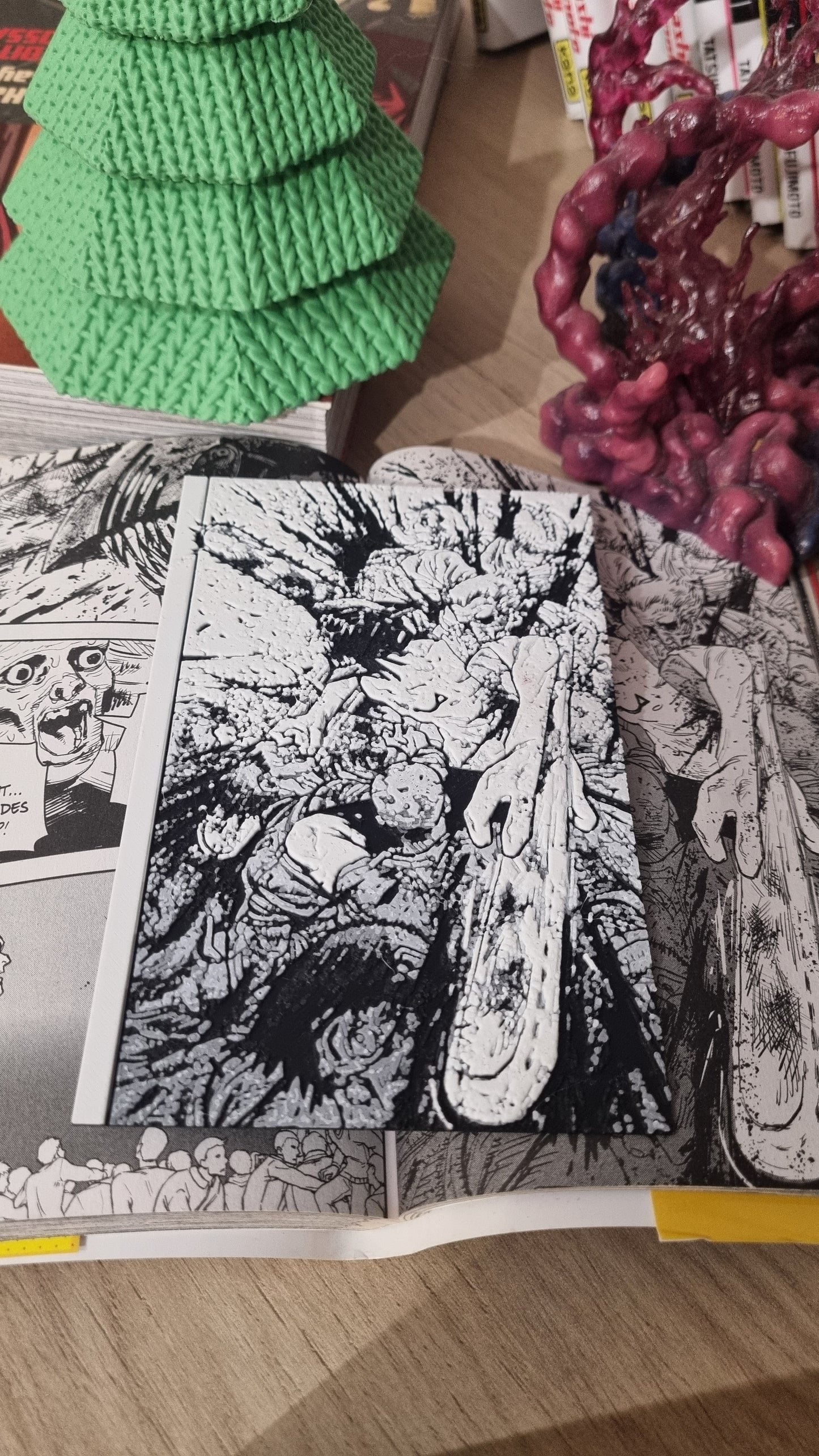 Affiche Chainsaw Man – Denji – Première transformation – Impression 3D