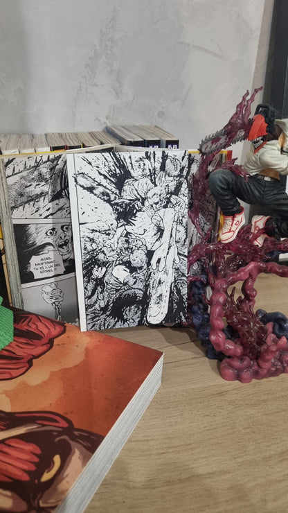 Affiche Chainsaw Man – Denji – Première transformation – Impression 3D