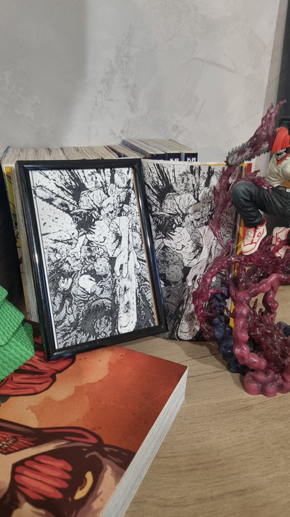 Affiche Chainsaw Man – Denji – Première transformation – Impression 3D