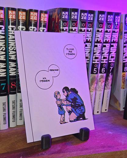 Affiche Vinland Saga – Thorfinn & Thors – “Tu n’as pas d’ennemi” – Impression 3D