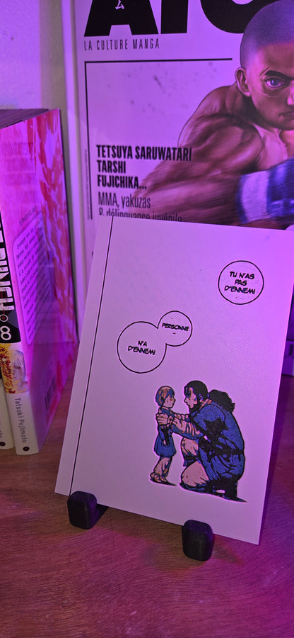 Affiche Vinland Saga – Thorfinn & Thors – “Tu n’as pas d’ennemi” – Impression 3D