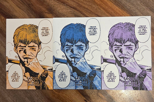 Affiche GTO – Onizuka en Visite Parentale Clope au Bec & Batte en Main – Affiche 3D