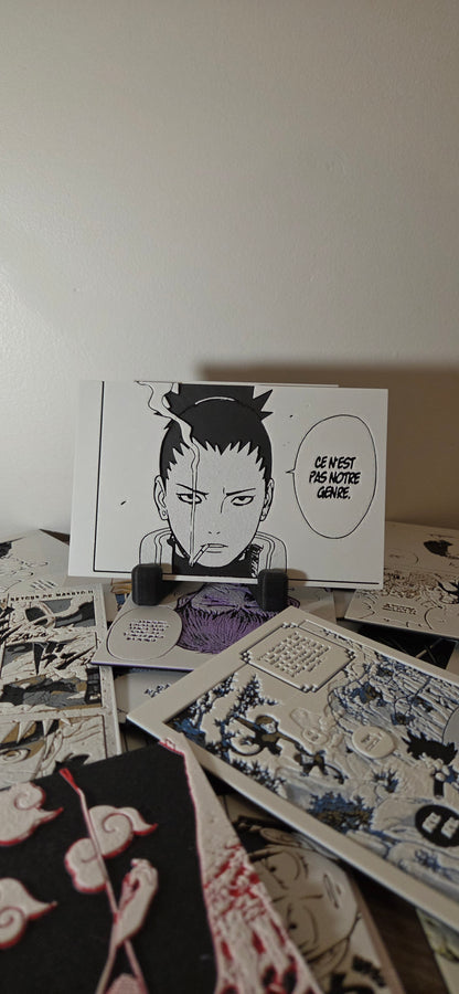 Affiche Naruto Shippuden – Shikamaru après Asuma – Le Plan est Prêt – Impression 3D