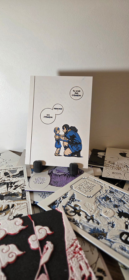 Affiche Vinland Saga – Thorfinn & Thors – “Tu n’as pas d’ennemi” – Impression 3D