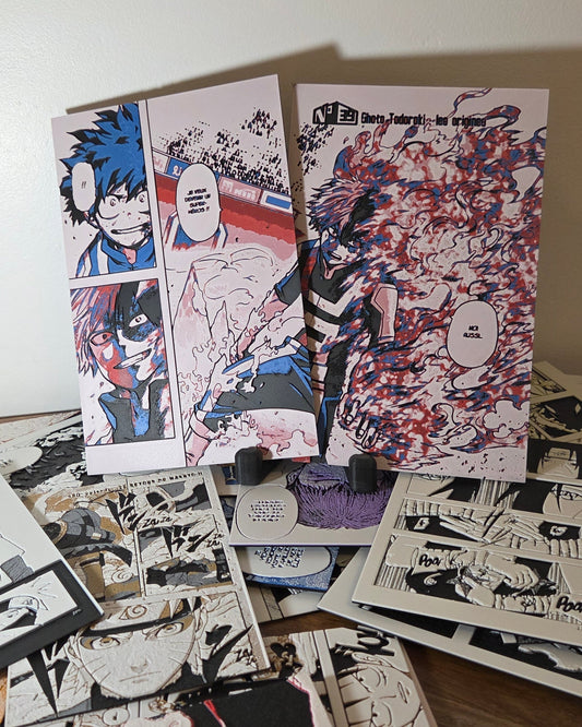 Affiches My Hero Academia – Midoriya vs Shoto – Tournoi de Yuei – Impression 3D