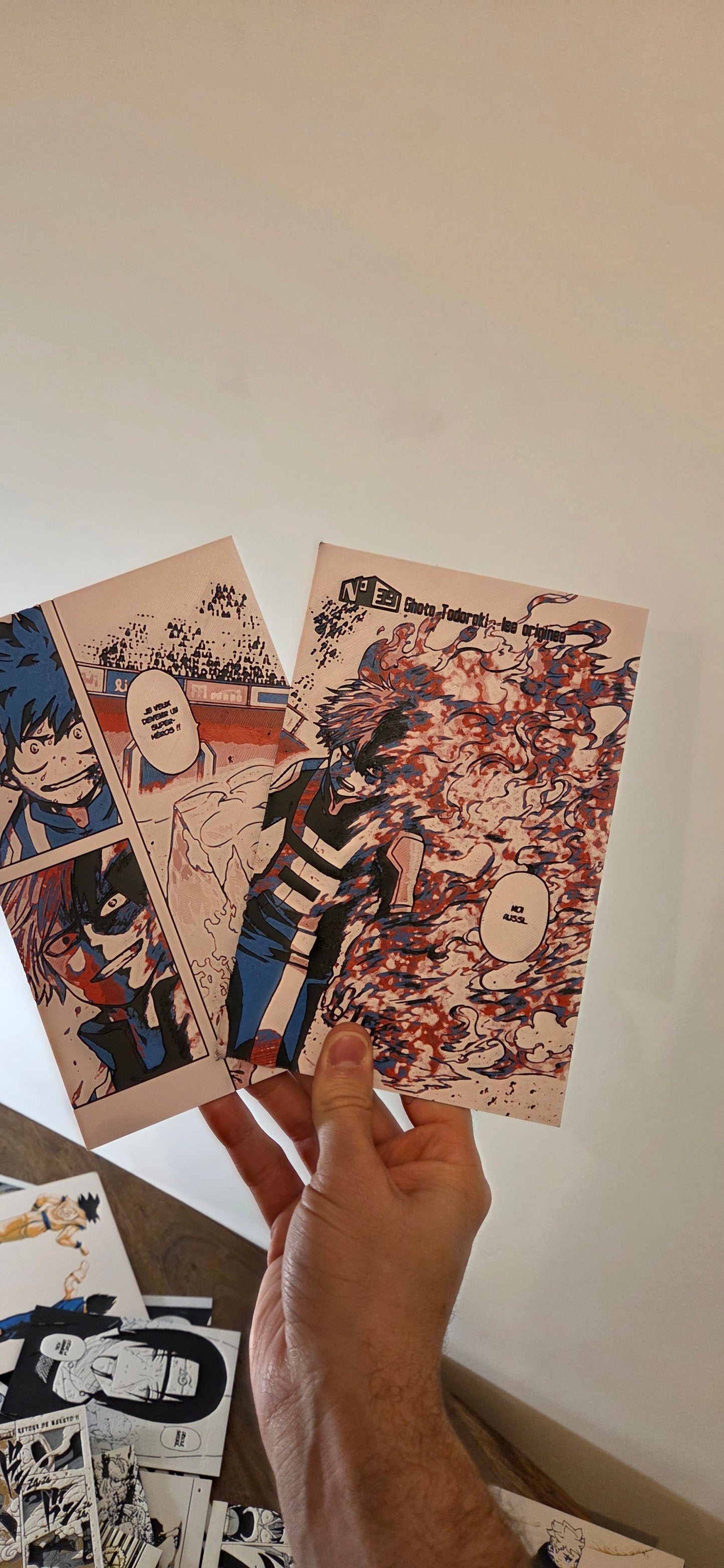 Affiches My Hero Academia – Midoriya vs Shoto – Tournoi de Yuei – Impression 3D