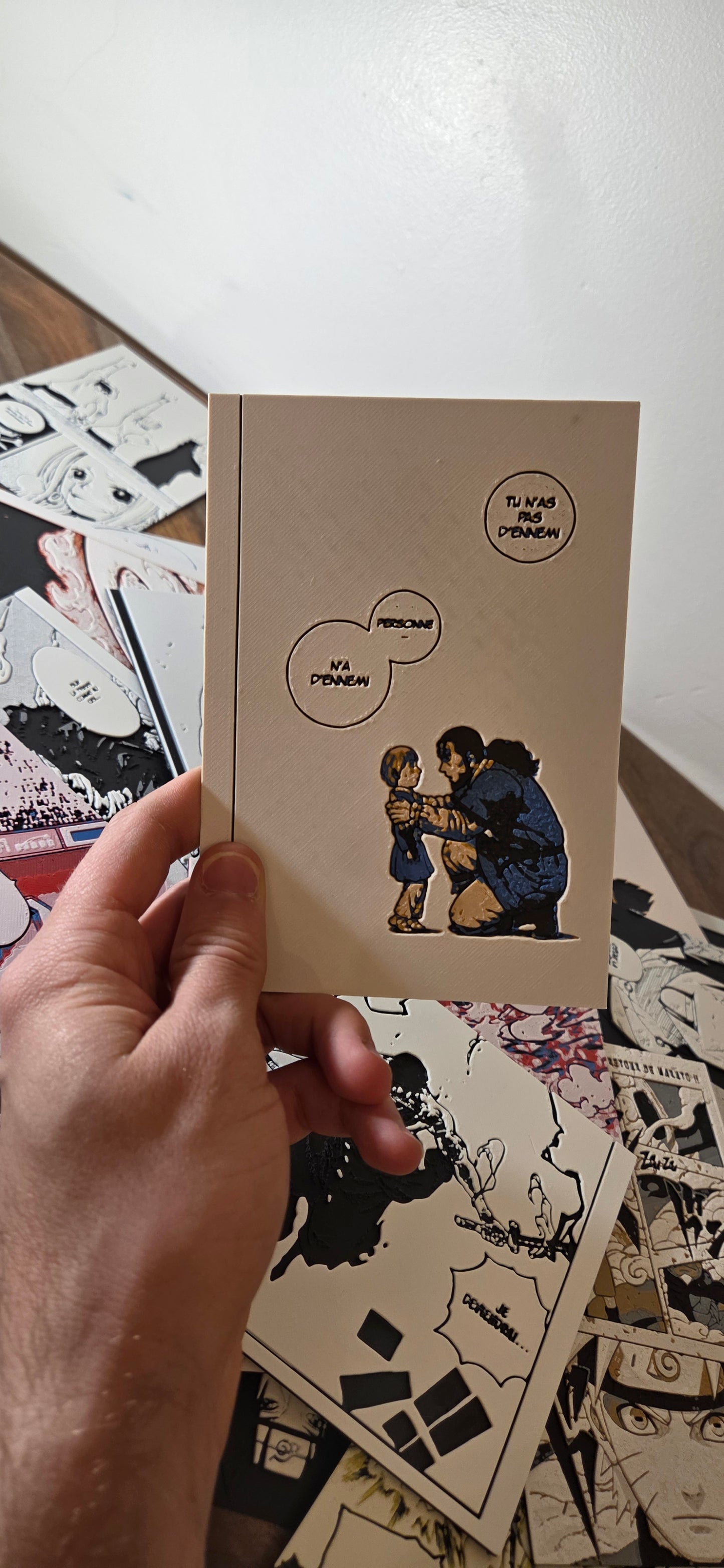 Affiche Vinland Saga – Thorfinn & Thors – “Tu n’as pas d’ennemi” – Impression 3D