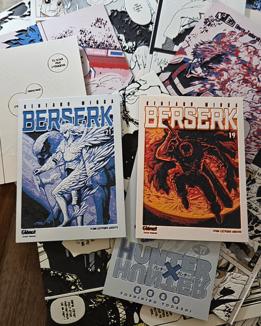 Affiches Berserk – Pages de garde Tome 19 & Tome 21 – Guts & Griffith – Impression 3D