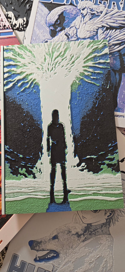 Affiche L’Attaque des Titans – Eren dans le Chemin – Face à l’Origine – Impression 3D