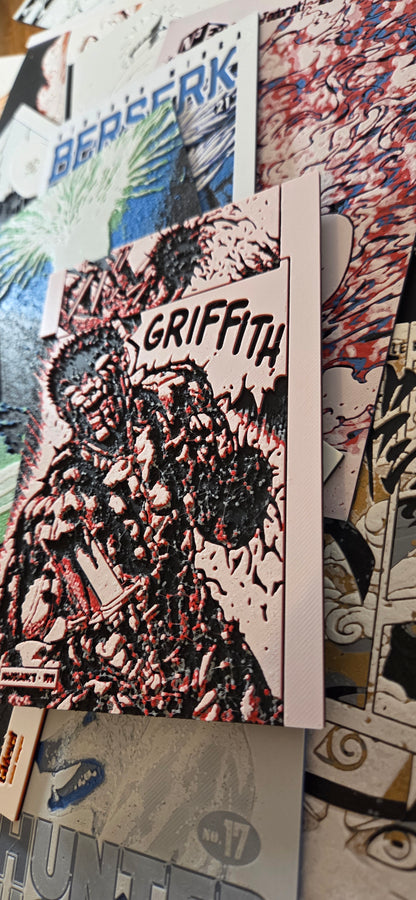 Affiche Berserk – Guts durant l’Éclipse – La Rage contre Griffith – Impression 3D