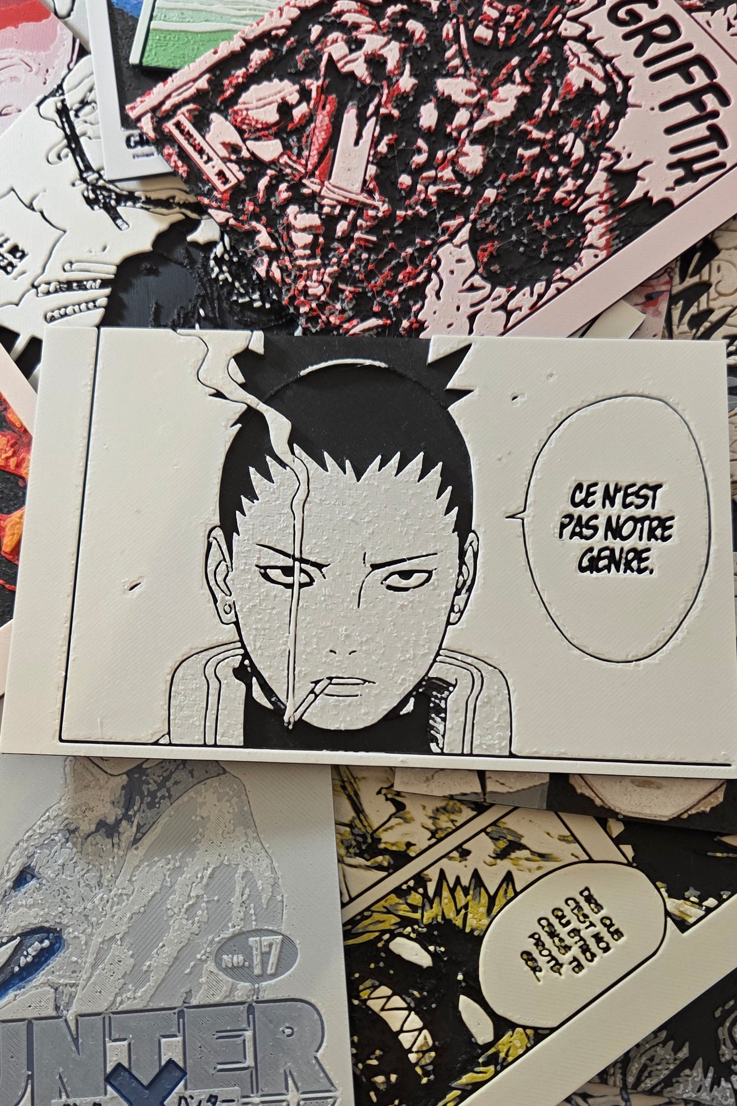 Affiche Naruto Shippuden – Shikamaru après Asuma – Le Plan est Prêt – Impression 3D