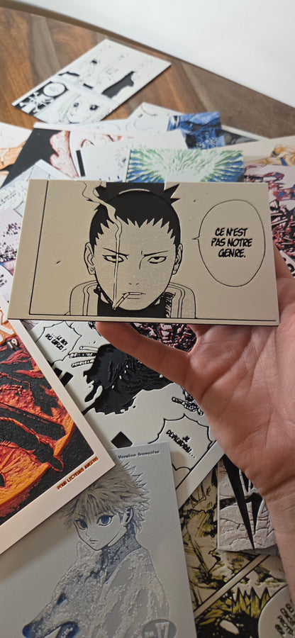 Affiche Naruto Shippuden – Shikamaru après Asuma – Le Plan est Prêt – Impression 3D
