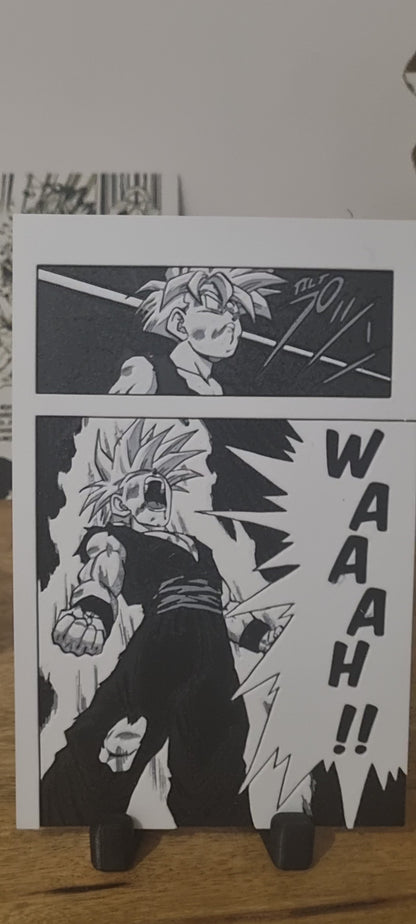 San Gohan SSJ2 – Transformation contre Cell – Affiche 3D