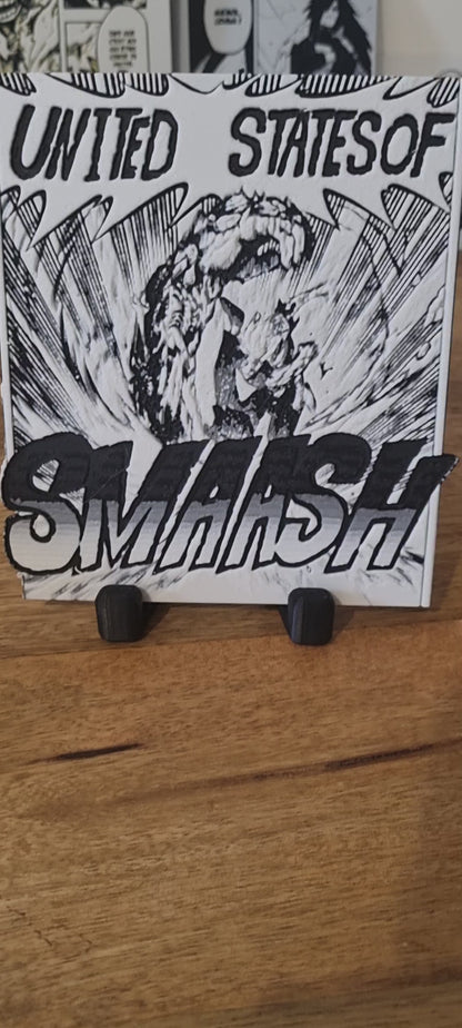 Affiche My Hero Academia – All Might – United States of Smash – Impression 3D