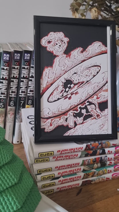 Affiche Demon Slayer – Tanjiro vs Rui – Danse du Dieu du Feu – Impression 3D