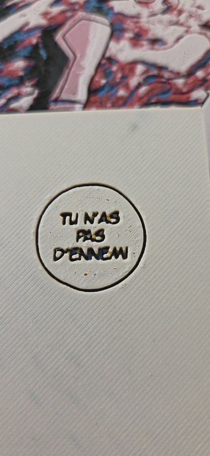 Affiche Vinland Saga – Thorfinn & Thors – “Tu n’as pas d’ennemi” – Impression 3D