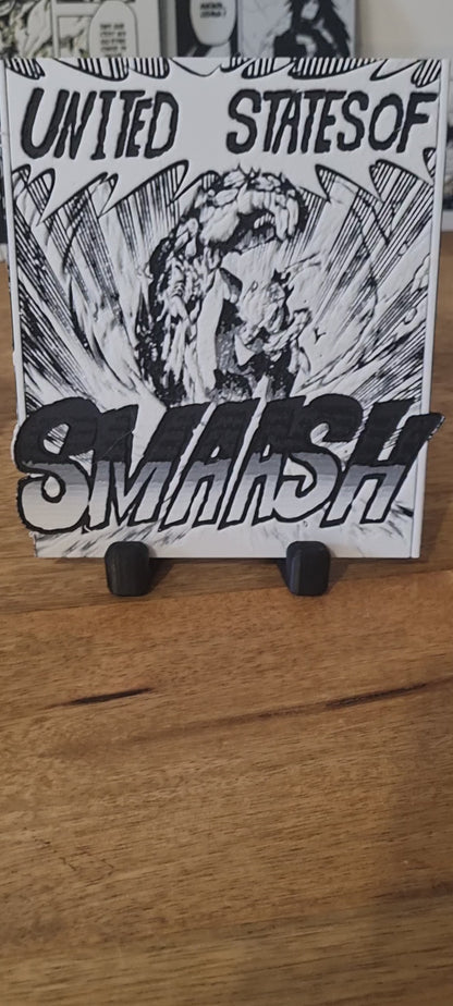 Affiche My Hero Academia – All Might – United States of Smash – Impression 3D