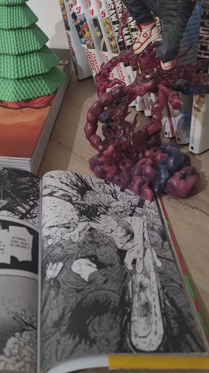 Affiche Chainsaw Man – Denji – Première transformation – Impression 3D