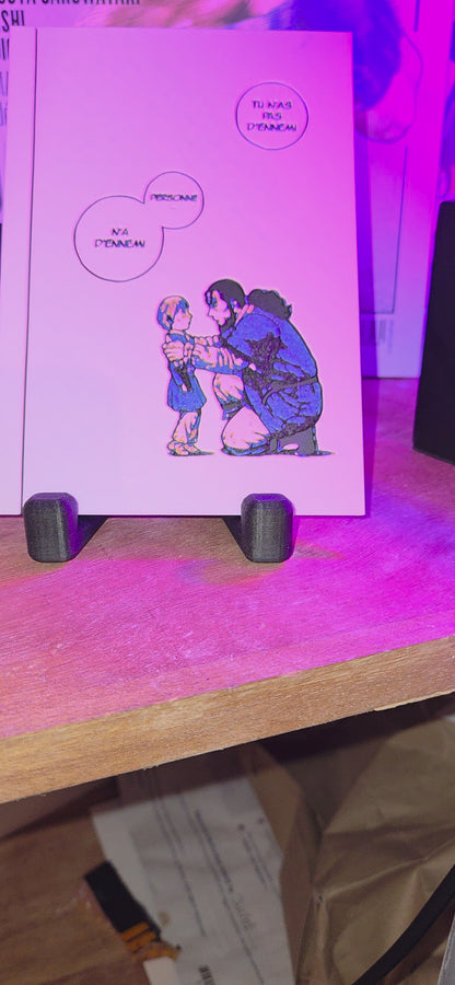 Affiche Vinland Saga – Thorfinn & Thors – “Tu n’as pas d’ennemi” – Impression 3D